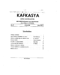 Kafkasya (Der Kaukasus)