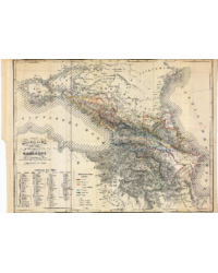 General Karte der Krim und der Länder im Süden und Norden des Kaukasus