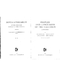Peoples and Languages of the Caucasus