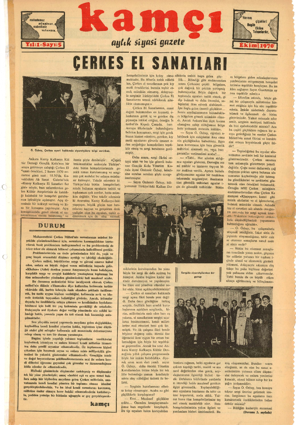 Yıl 1 | Sayı 5 | Ekim 1970